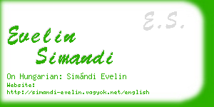 evelin simandi business card